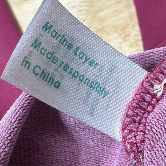 Marine Layer NWOT Joggers Sammi Size XS Cabernet Pink Pockets Cozy Comfy Pant - Picture 5 of 9